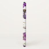 Coques Case-Mate iPhone Fleurs violettes Motif avec Monogramme (Dos/Droite)