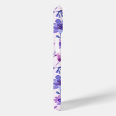 Coques Case-Mate iPhone Fleurs violettes peintes à la main monogramme pers (Verso / Droite)