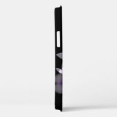 Coques Case-Mate iPhone Fleurs violettes sur noir (Verso / Droite)