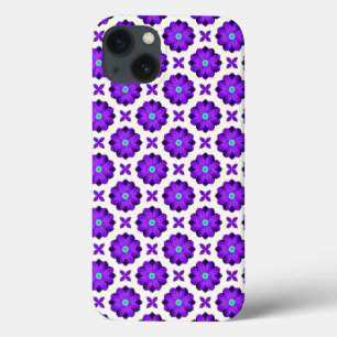 Case-Mate iPhone Case Fleurs violettes vibrantes et motifs de feuilles