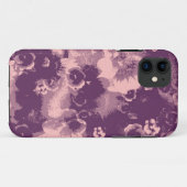 Coques Case-Mate iPhone Fleurs violettes vintages (Dos (Horizontal))