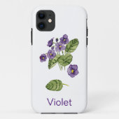 Coques Case-Mate iPhone fleurs violettes violet botanique violet iPhone /  (Dos)