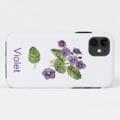 Coques Case-Mate iPhone fleurs violettes violet botanique violet iPhone / (Dos (Horizontal))