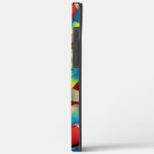 Coques Case-Mate iPhone Fleurs virtuelles étranges, pétales bleutés sur ro (Verso / Gauche)