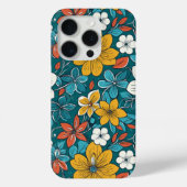 Coques Case-Mate iPhone Fleurs vives, Arrière - plan foncé (Verso)