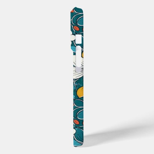 Coques Case-Mate iPhone Fleurs vives, Arrière - plan foncé (Verso / Gauche)