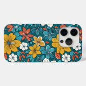 Coques Case-Mate iPhone Fleurs vives, Arrière - plan foncé (Verso (horizontal))