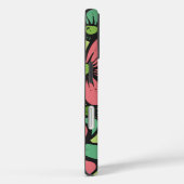 Coques Case-Mate iPhone Fleurs vives : Particularité verte, jaune et rouge (Verso / Droite)