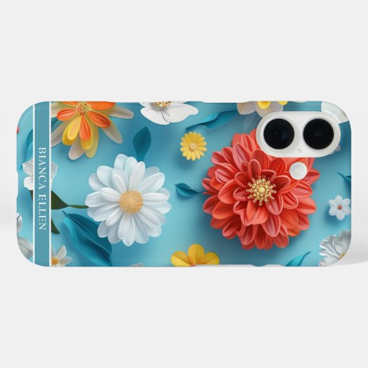 Coques Case-Mate iPhone Fleurs Vivicious (Verso (horizontal))