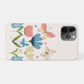 Coques Case-Mate iPhone Fleurs Whimsical et papillons (Dos (Horizontal))