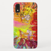Coques Case-Mate iPhone FLEUVES D'AUBE / Fleurs FLEUES Rose Jaune (Dos)