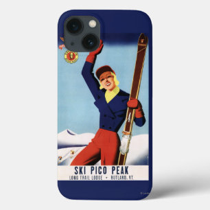 Etui iPhone 13 Flexible Flyer Pin-Up Skiing Girl