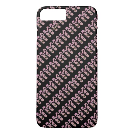 Coques Case-Mate iPhone Flip Flops femme noire rose (Dos)