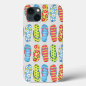Coques Case-Mate iPhone Flip Flops Plage Tropical Whimsical Cute (Verso)