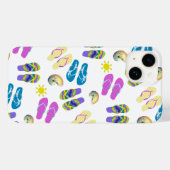 Coques Case-Mate iPhone Flip Flops Sur La Plage (Verso (horizontal))