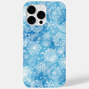 Coque Pour Pour iPhone 14 Pro Max Flocon de neige bleu