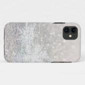Coques Case-Mate iPhone Flocon de neige Bokeh Bling d'hiver (Dos (Horizontal))