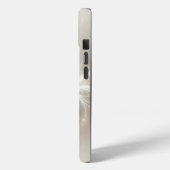Coques Case-Mate iPhone Flocon De Neige Fractale Sur Beige (Verso / Gauche)