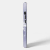 Coques Case-Mate iPhone Flocon De Neige Fractale Sur Violet (Verso / Gauche)