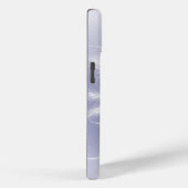 Coques Case-Mate iPhone Flocon De Neige Fractale Sur Violet (Verso / Droite)