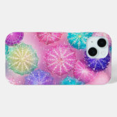 Coques Case-Mate iPhone Flocon de neige Pastel étincelant (Verso (horizontal))