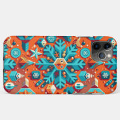 Coques Case-Mate iPhone Flocon de neige stylisé d'art de Noël (Dos (Horizontal))