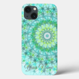 Case-Mate iPhone Case Flocon de neige turquoise, bleu, vert personnalisé