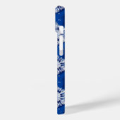 Coques Case-Mate iPhone Flocons de neige 3d bleus (Verso / Gauche)