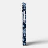 Coques Case-Mate iPhone Flocons de neige 3d bleus (Verso / Gauche)