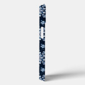 Coques Case-Mate iPhone Flocons de neige 3d bleus (Verso / Droite)