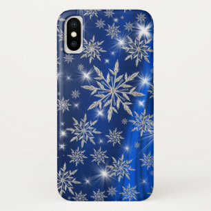 Case-Mate iPhone Case Flocons de neige argentés scintillants sur le ble