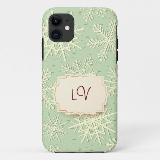 Coques Case-Mate iPhone Flocons de neige, boîtier iPhone 5 (Dos)