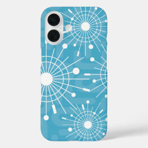 Coques iPhone 16 Flocons de neige de Noël Atomiques Modernité du Mi