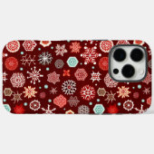 Coques Case-Mate iPhone Flocons de neige sur la Bourgogne (Verso (horizontal))