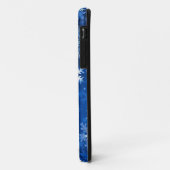 Coques Case-Mate iPhone Flocons de Noël Bleus et Argent (Dos/Gauche)