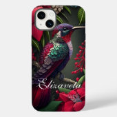 Coques Case-Mate iPhone Flora Nom de l'oiseau personnalisé (Verso)