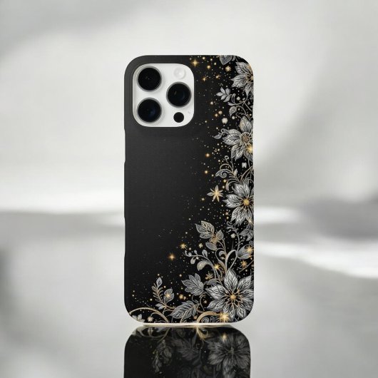 Coques Case-Mate iPhone Floral à base d'or