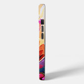 Coques Case-Mate iPhone Floral Abstract Art Orange Red Blue Flowers (Verso / Gauche)