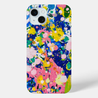 Coque iPhone 15 Mini Floral Abstrait Multicolore