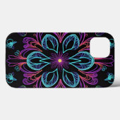 Coques Case-Mate iPhone Floral Abstrait vibrant (Verso (horizontal))