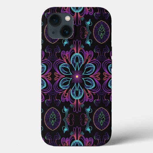 Coques Case-Mate iPhone Floral Abstrait vibrant 2 (Verso)