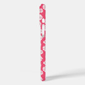 Coques Case-Mate iPhone Floral blanc gras sur rose (Verso / Gauche)