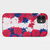 Coques Case-Mate iPhone Floral blanc rouge et bleu (Dos (Horizontal))