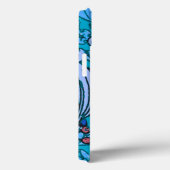 Coques Case-Mate iPhone Floral bleu ancien Boho moderne (Verso / Droite)