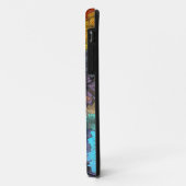 Coques Case-Mate iPhone Floral bleu et marron (Dos/Gauche)