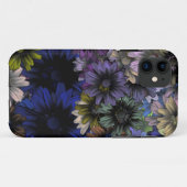 Coques Case-Mate iPhone Floral bleu et orange (Dos (Horizontal))