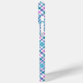 Coques Case-Mate iPhone Floral bleu plaid (Verso / Gauche)