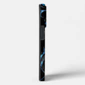 Coques Case-Mate iPhone Floral bleu Shimmer 2 (Verso / Droite)