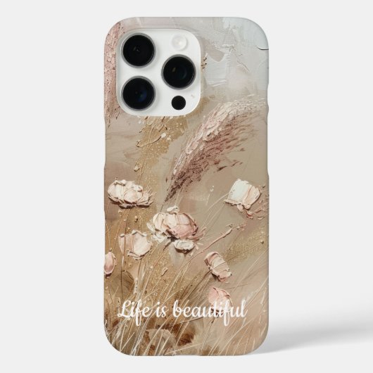 Coques Case-Mate iPhone Floral Boho Beige Blanc (Verso)