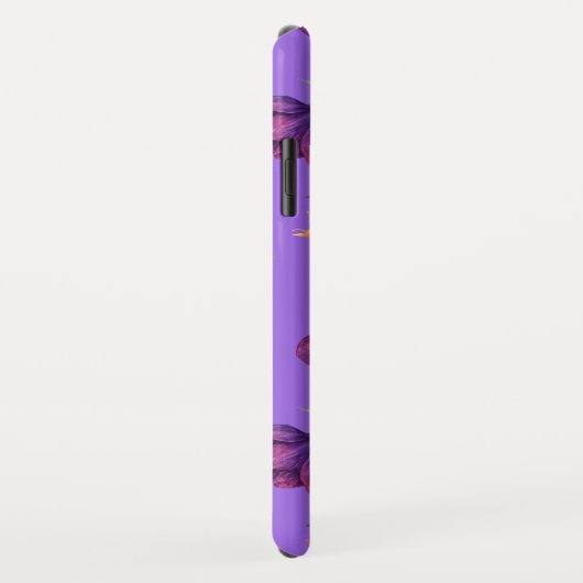 Coques Case-Mate iPhone Floral Boho Chic Purple (Dos/Droite)